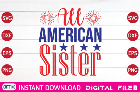 All American Sister svg SVG designer krishna 