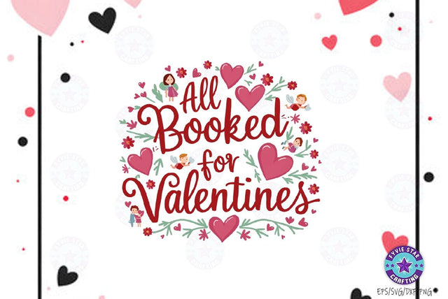 All book for valentines, Valentine Quote Design SVG FiveStarCrafting 