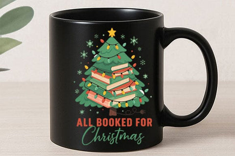 All Booked Christmas Sublimation PNG SVG BillahCrafts 