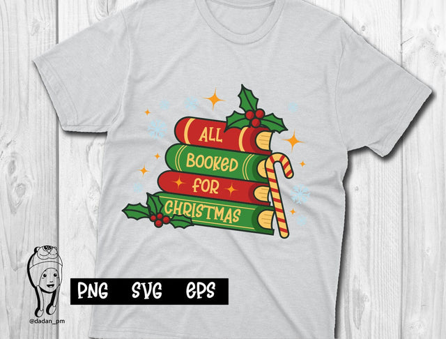 All Booked for Christmas png, svg, eps SVG dadan_pm 