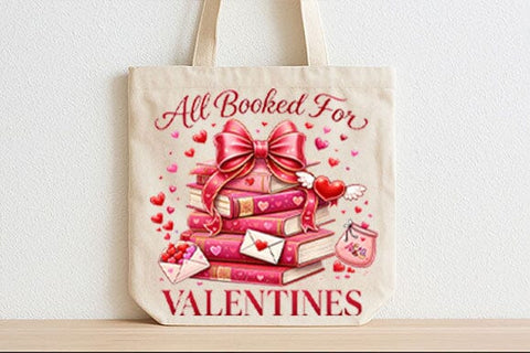 All Booked for Valentines PNG | Book Lover Valentine Sublimation SVG BillahCrafts 