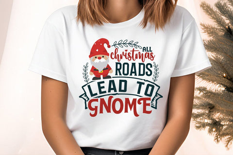 All christmas roads lead to gnome SVG Design SVG Designangry 