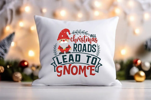 All christmas roads lead to gnome SVG Design SVG Designangry 