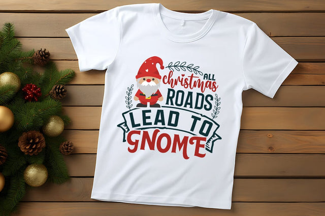 All christmas roads lead to gnome SVG Design SVG Designangry 