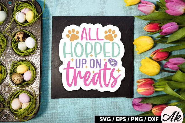 All hopped up on treats SVG Stickers SVG akazaddesign 