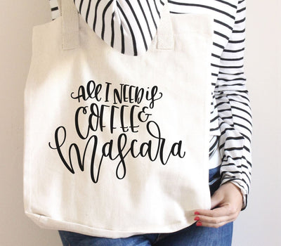 All I Need is Coffee and Mascara Coffee SVG SVG Ikonart Design Shop 