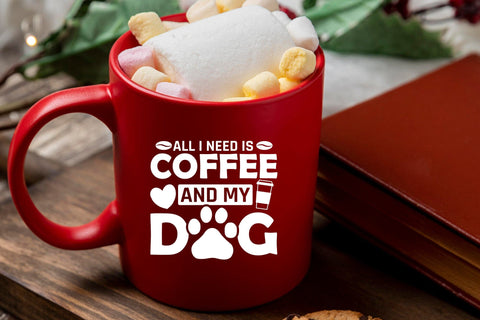 All I Need is Coffee and My Dog SVG SVG CraftLabSVG 