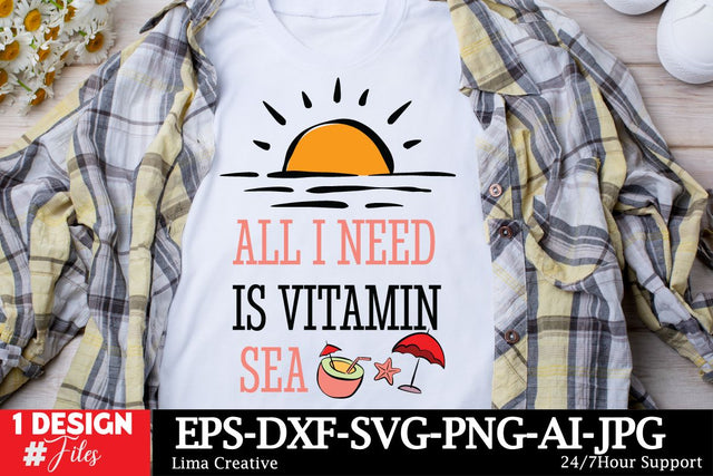 All i need is Vitamin Sea SVG Design,Summer SVG Design,Summer SVG,Summer SVG Design,Summer Shirt Design,Summer Sublimation PNG,Beach SVG Cut File SVG Insomnia Std 