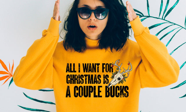 All I Want Christmas Bucks PNG | Clean Hunting Design | Holiday Outdoor Typography Sublimation Sublimation Print Perfect Design Shop 