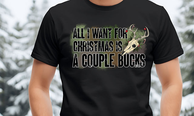 All I Want Christmas Bucks PNG | Grunge Hunting Design | Outdoor Holiday Sublimation Typography Sublimation Print Perfect Design Shop 