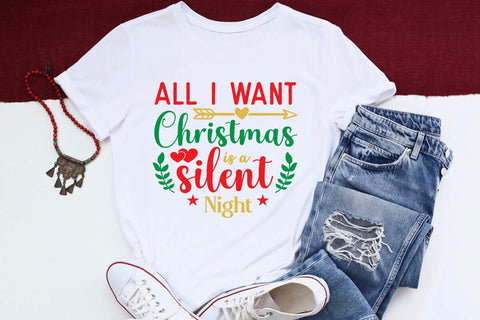 all i want christmas is a silent night SVG Angelina750 