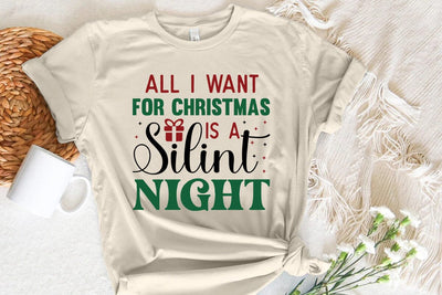 All I Want For Christmas Is A Silint Night SVG Angelina750 