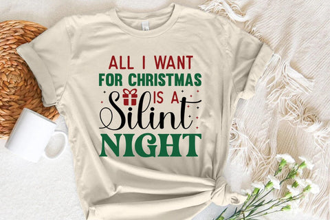 All I Want For Christmas Is A Silint Night SVG Angelina750 