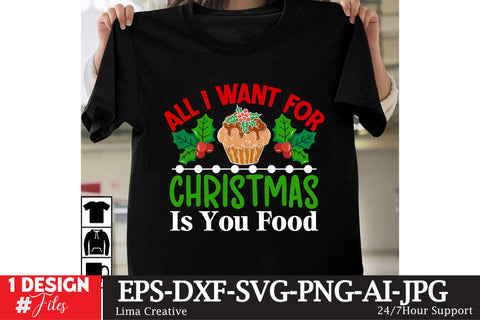 All I Want For Christmas Is You Food SVG Cut File SVG Insomnia Std 