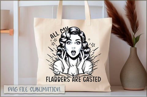 All my flabbers are gasted Tote bag Sublimation Shetara Begum 