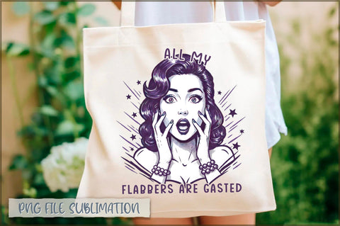All my flabbers are gasted Tote bag Sublimation Shetara Begum 