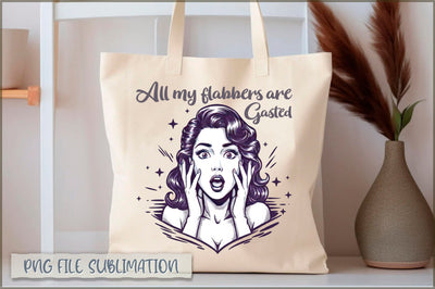 All my flabbers are gasted Tote bag Sublimation Shetara Begum 