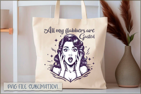 All my flabbers are gasted Tote bag Sublimation Shetara Begum 