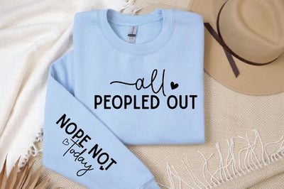 All peopled out Sleeve Svg Design, Christian SVG Design SVG Regulrcrative 