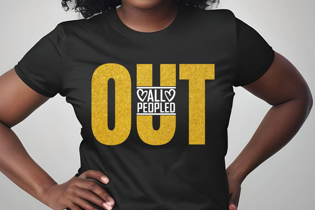 All Peopled Out SVG | Funny Mom SVG PNG | Sarcastic SVG File SVG TonisArtStudio 