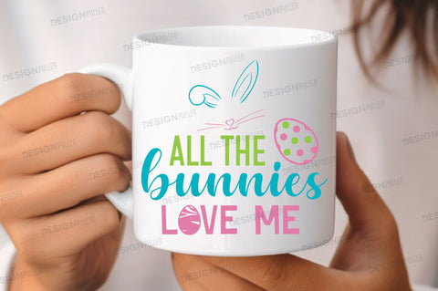 All the bunnies love me Svg Design SVG Regulrcrative 