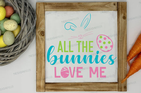 All the bunnies love me Svg Design SVG Regulrcrative 