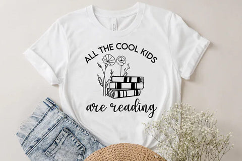 All the cool kids are reading, Reading SVG SVG FiveStarCrafting 