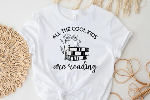 All the cool kids are reading, Reading SVG SVG FiveStarCrafting 