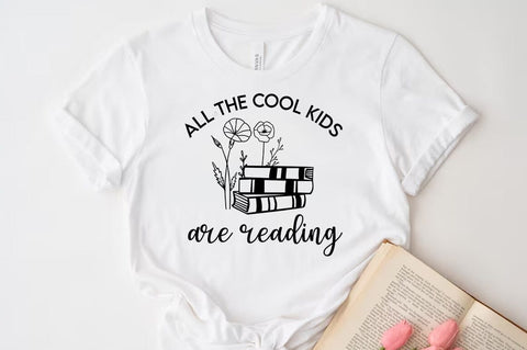 All the cool kids are reading, Reading SVG SVG FiveStarCrafting 