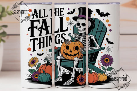 All The Fall Things 20oz Tumbler Wrap Sublimation sassyprint 