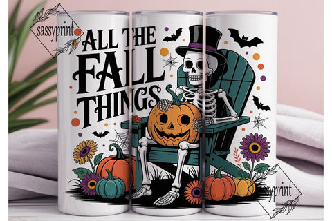 All The Fall Things 20oz Tumbler Wrap Sublimation sassyprint 