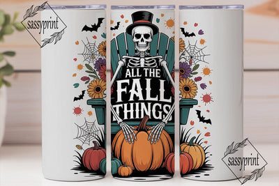 All The Fall Things 20oz Tumbler Wrap Sublimation sassyprint 