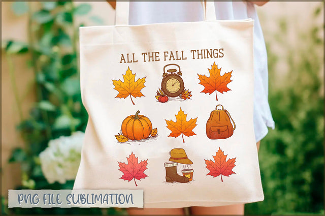 All the fall things Tote Bag Sublimation Shetara Begum 