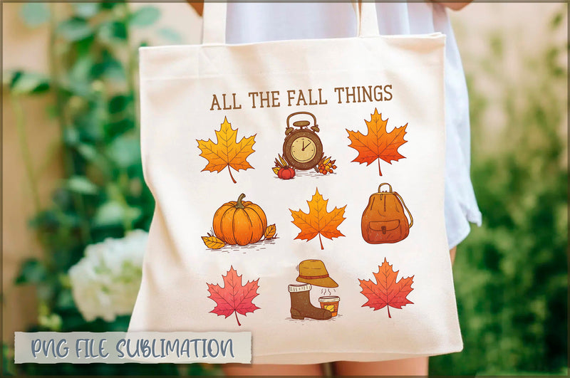 All the fall things Tote Bag Sublimation Shetara Begum 