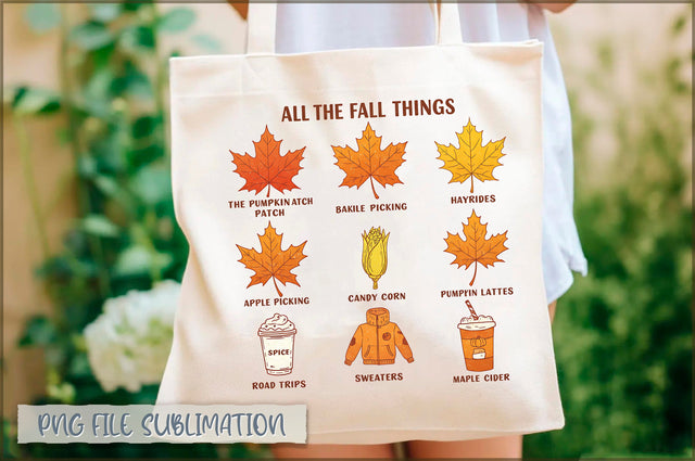 All the fall things Tote Bag Sublimation Shetara Begum 