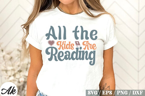 All the Kids Are Reading Retro Design SVG akazaddesign 