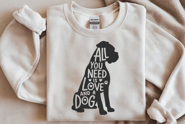 All You Need Is Love And A Dog SVG SVG DesignDestine 
