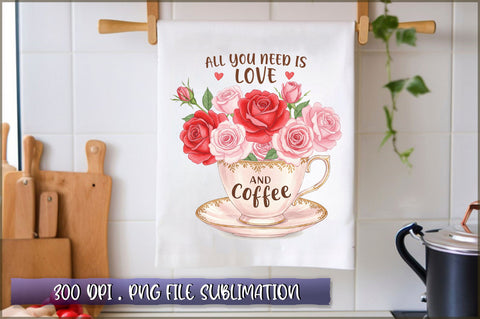 All you need is love and coffee Sublimation Sublimation Shetara Begum 