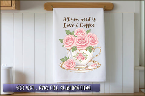 All you need is love and coffee Sublimation Sublimation Shetara Begum 