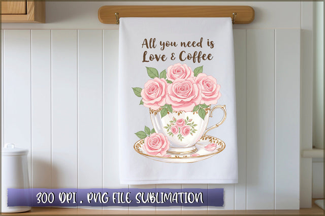 All you need is love and coffee Sublimation Sublimation Shetara Begum 