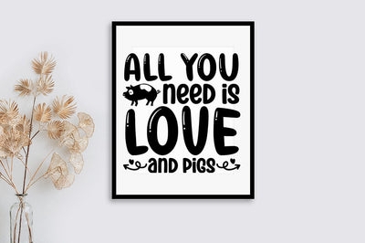 All you need is love and pigs SVG Design SVG Designangry 