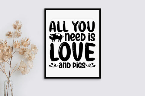 All you need is love and pigs SVG Design SVG Designangry 