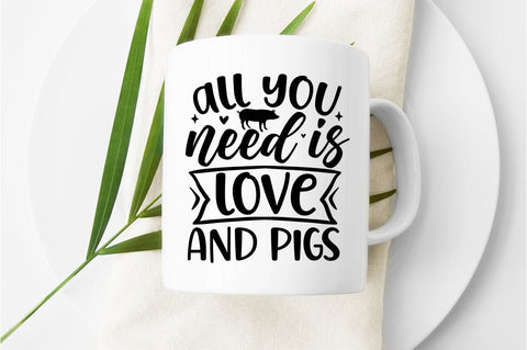 All you need is love and pigs SVG Design SVG Designangry 