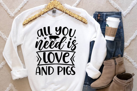 All you need is love and pigs SVG Design SVG Designangry 