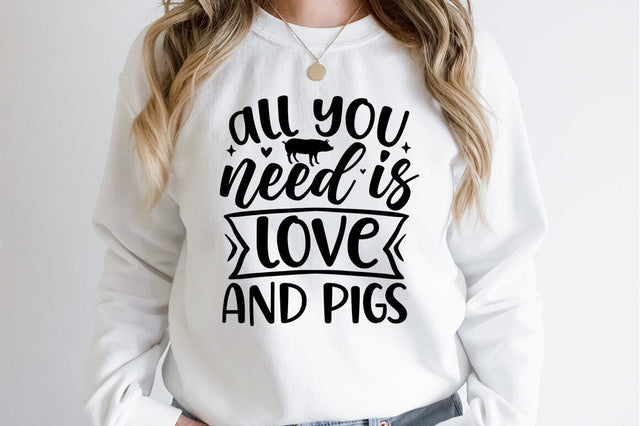 All you need is love and pigs SVG Design SVG Designangry 