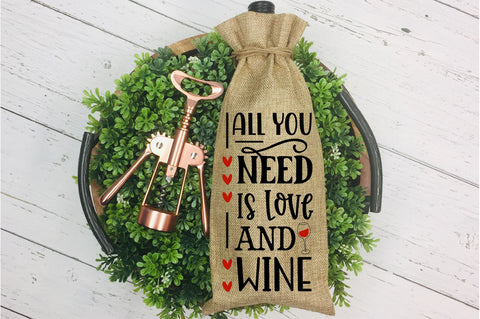 All you need is love and wine SVG design SVG Regulrcrative 