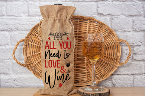 All you need is love and wine Svg Design SVG Regulrcrative 