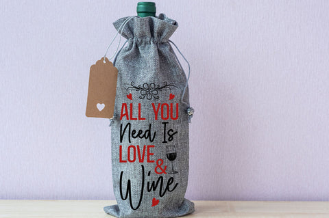 All you need is love and wine Svg Design SVG Regulrcrative 
