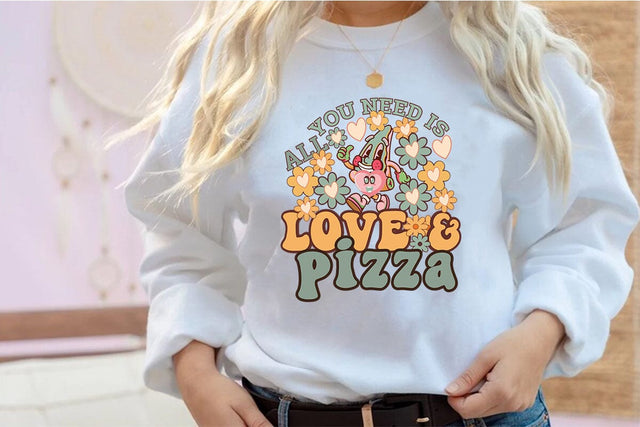 All You Need Is Love & Pizza SVG Angelina750 