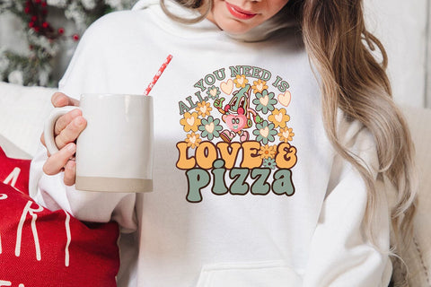 All You Need Is Love & Pizza SVG Angelina750 